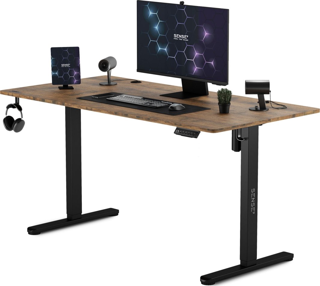 Biurko SENSE7 Nojo Wenge 140 cmx70 cm Black Oak