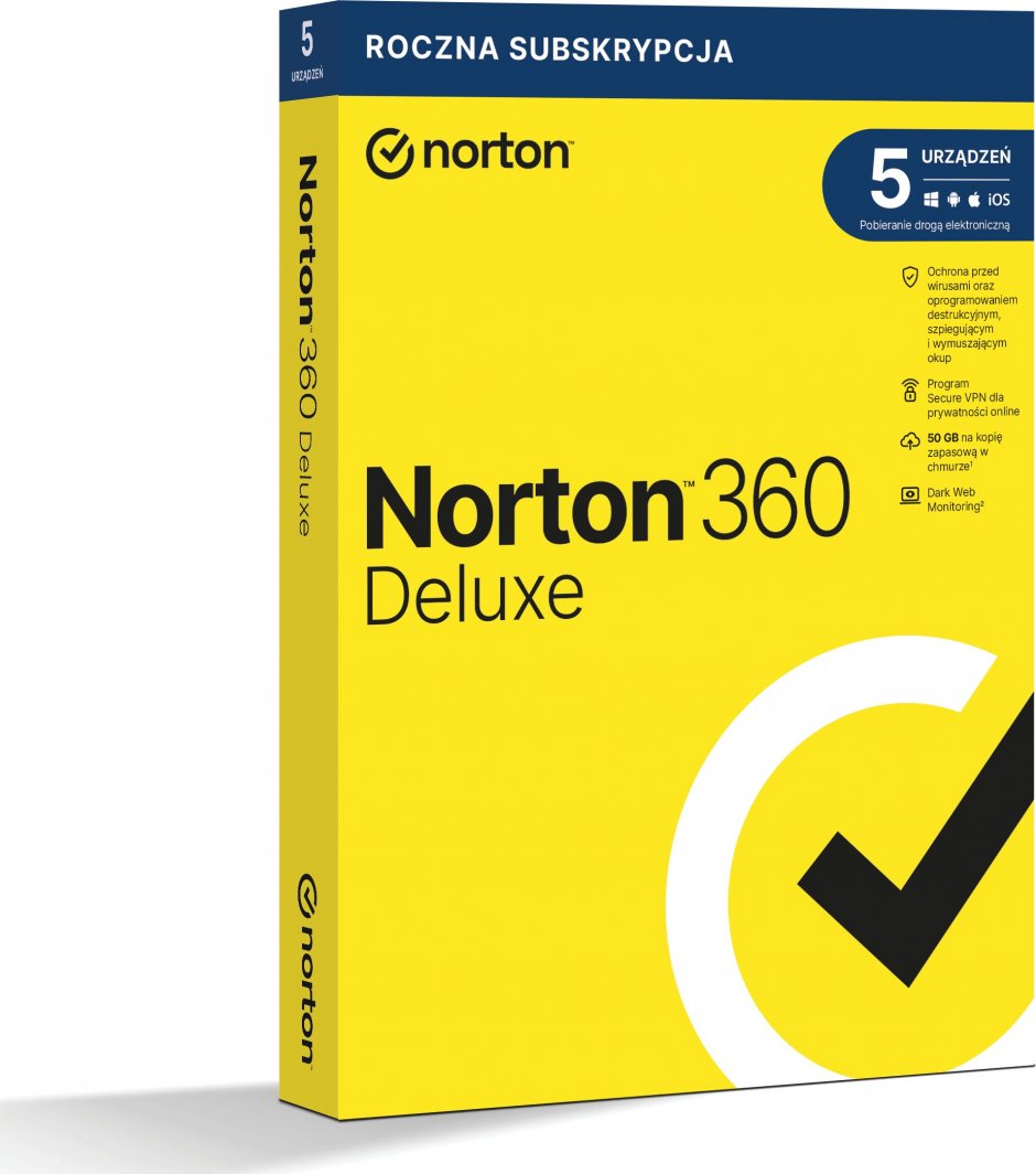 Norton 360 Deluxe na 5 urządzeń na 12 miesięcy