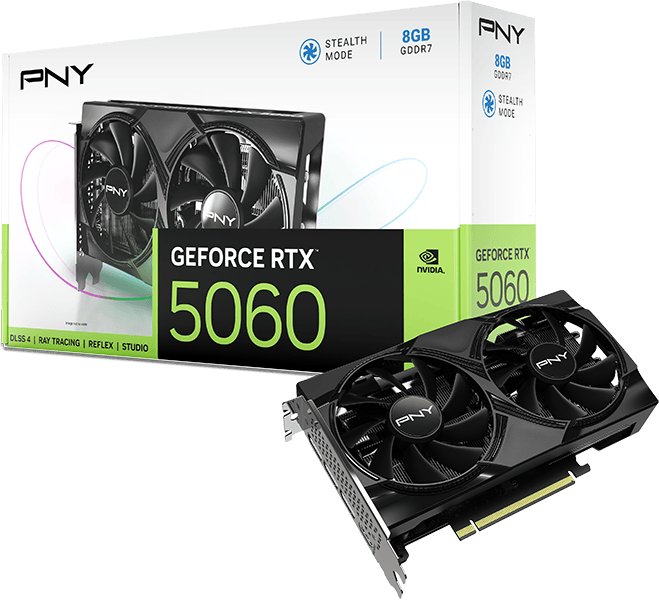 Karta graficzna PNY GeForce RTX 5060 Dual Fan 8GB GDDR7 DLSS4