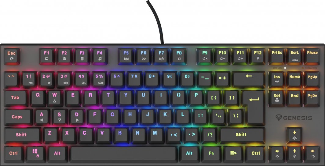 Klawiatura Genesis Thor 303 TKL - Outemu Peach Silent