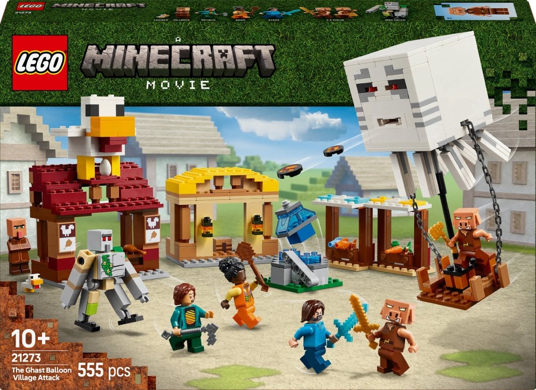 Minecraft Atak balonowego Ghasta na wioskę