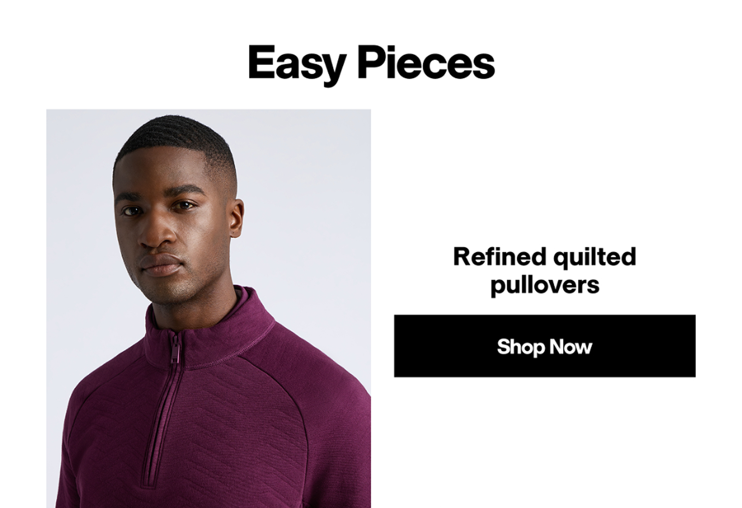 Refined quilted pullovers