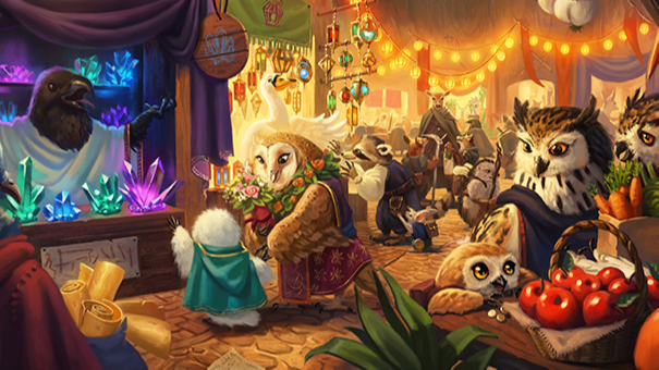 Humblewood market scene