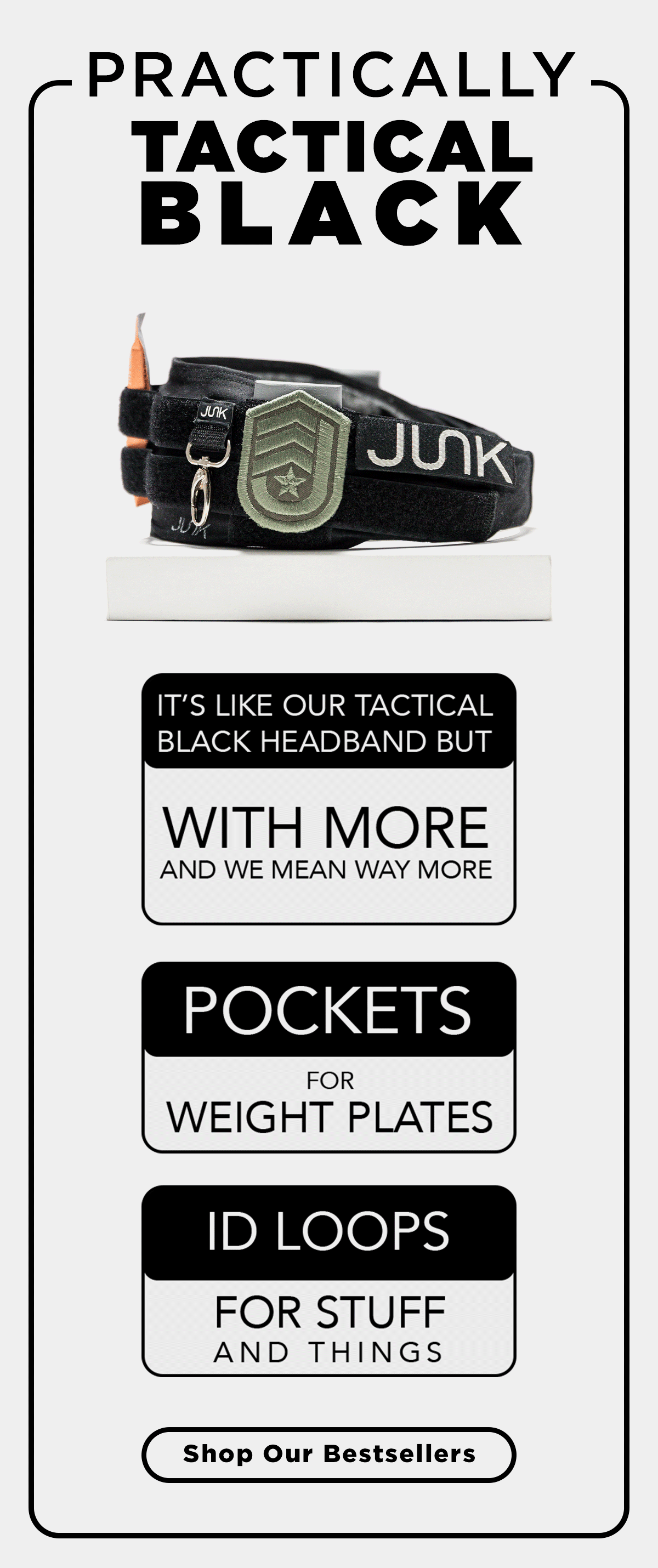 Practically Tactical Black Heaband