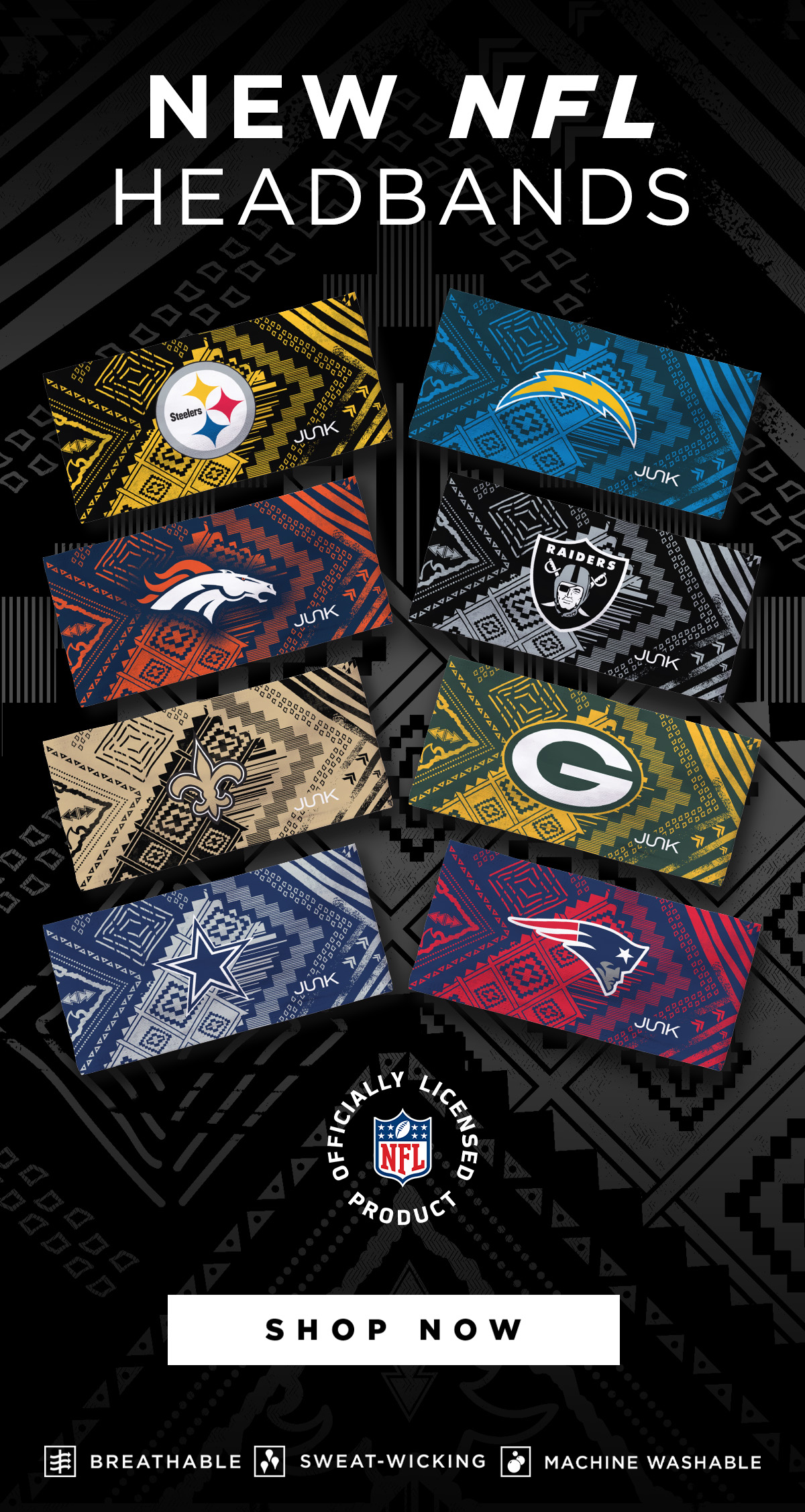 Shop New NFL Hispanic Heritage Headband Designs