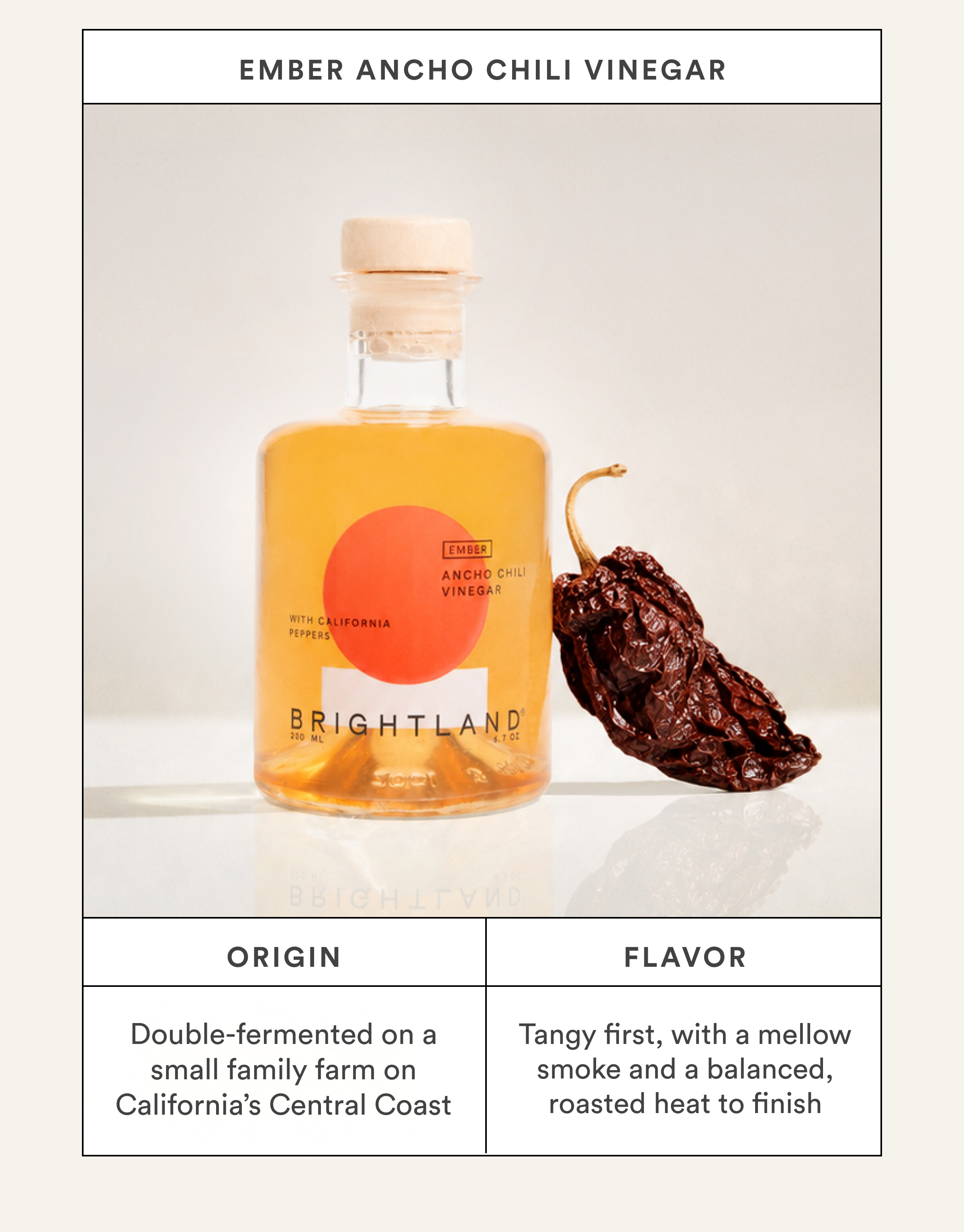 Ember Ancho Chili Vinegar Origin and Flavor