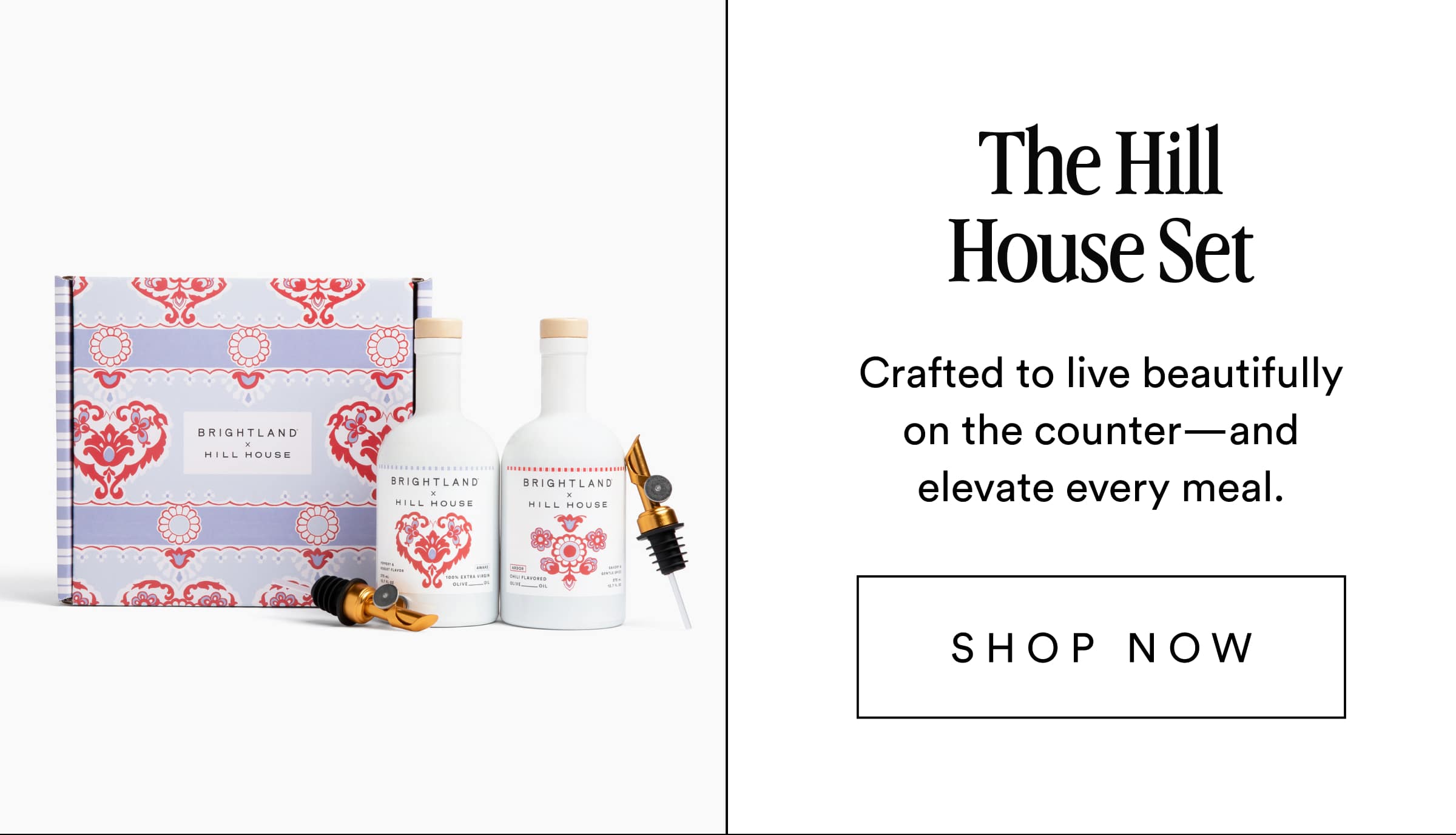Crafted to live beautifully on the counter—and elevate every meal. The Hill House Set Shop now