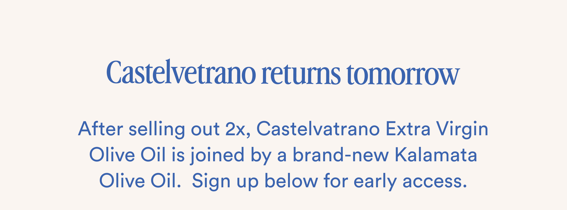 Castelvetrano returns tomorrow