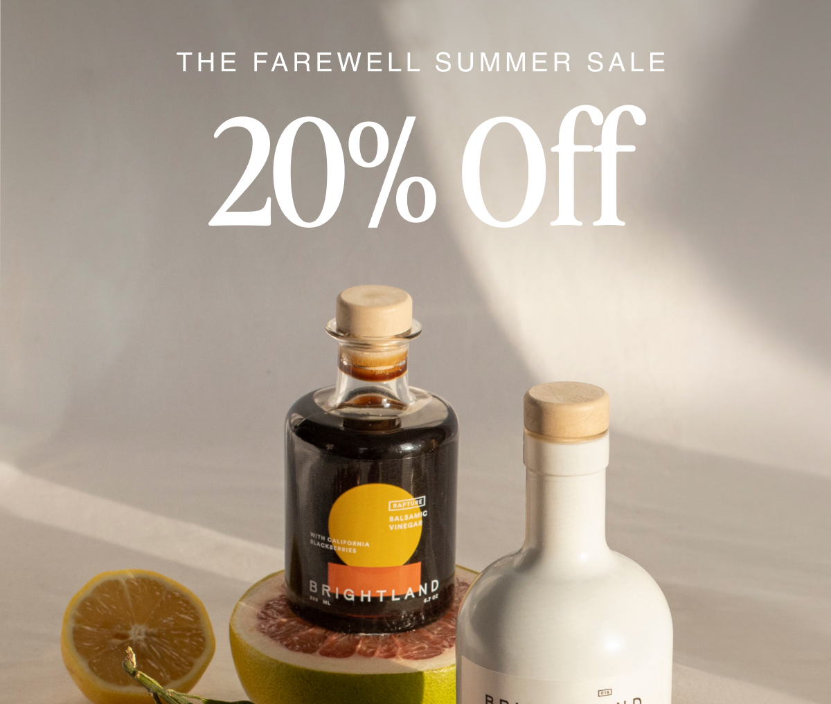 THE FAREWELL SUMMER SALE 20% OFF