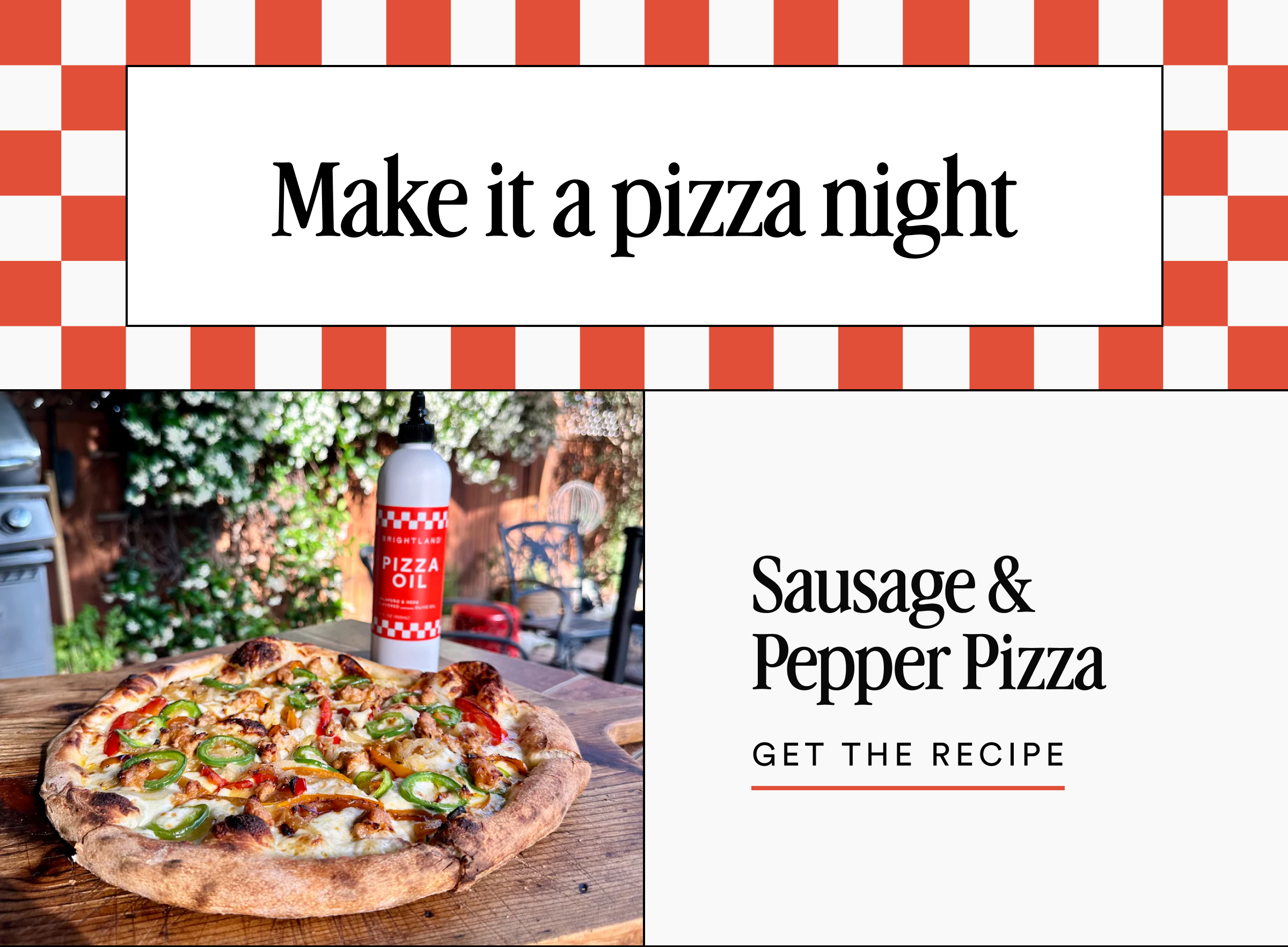 Sausage & Pepper Pizza