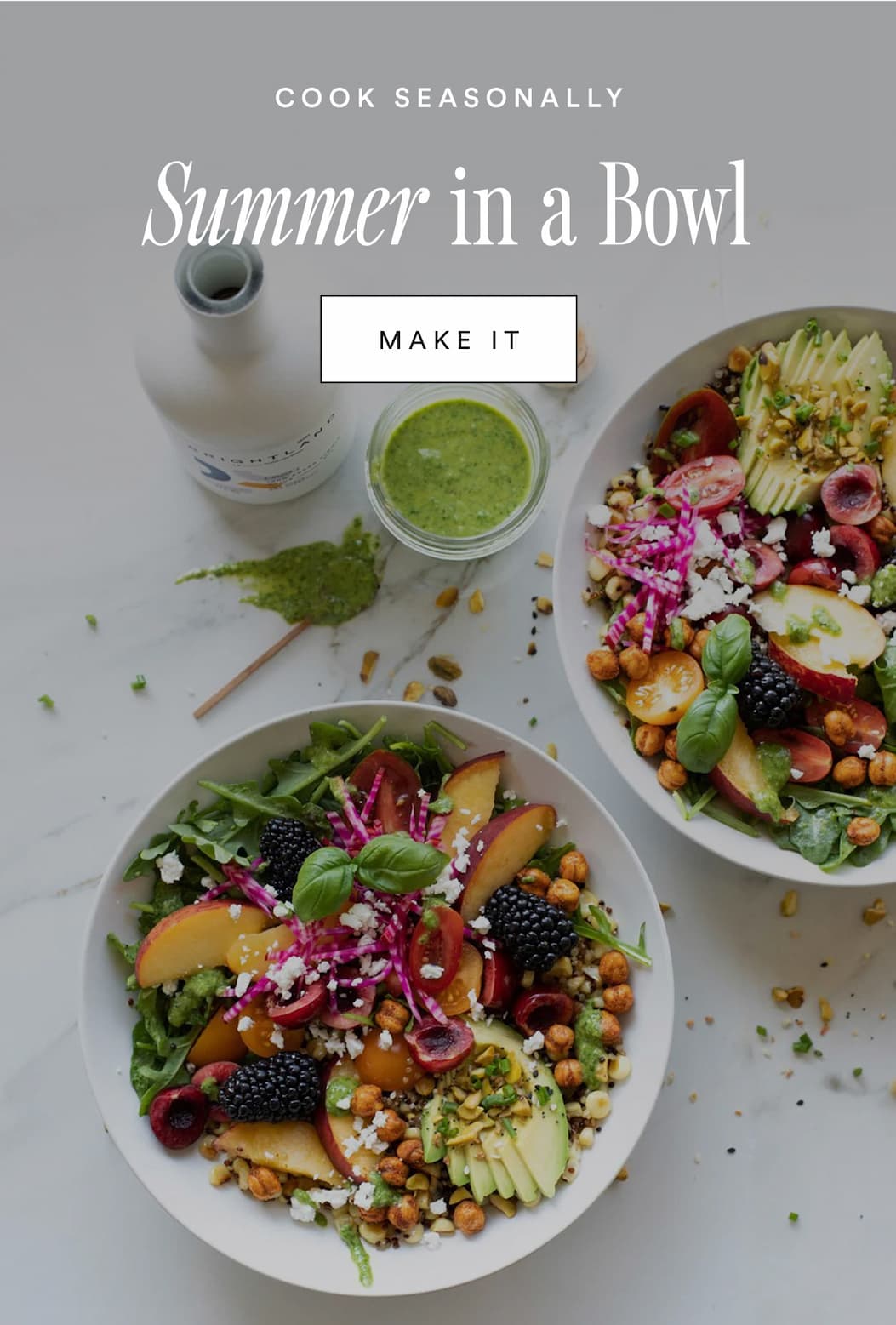 Cook Seasonally with Summer in a Bowl. Click for recipe.