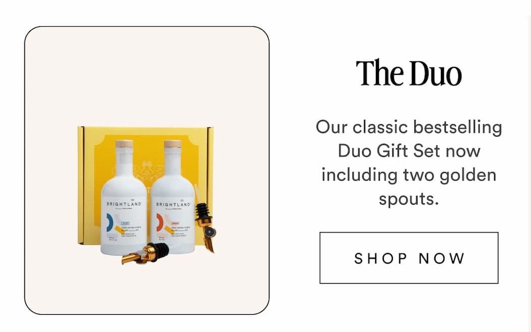 The Duo Our classic bestselling Duo Gift Set now including tow golden spouts. SHOP NOW