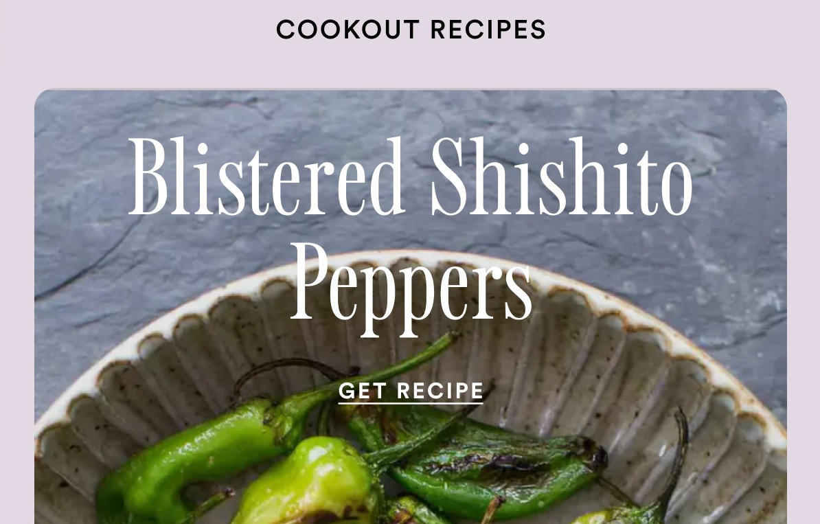 Blistered Shishito Peppers. Make with lucid olive oil.