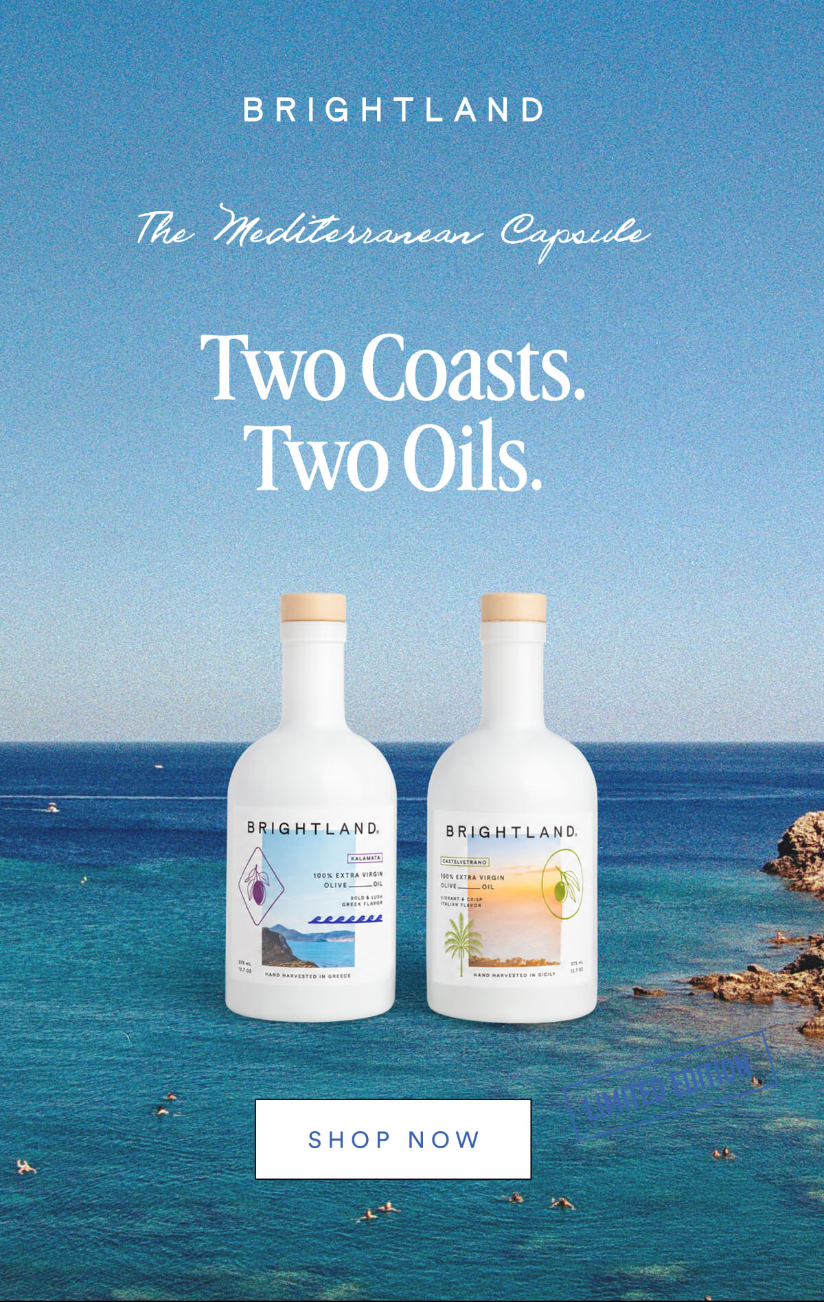 Two Coasts. Two Oils.