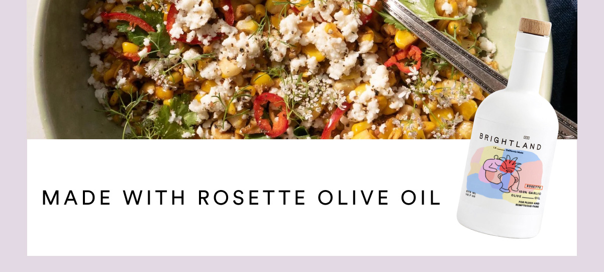 Grilled Corn Salad. Make with Rosette Olive Oil. 