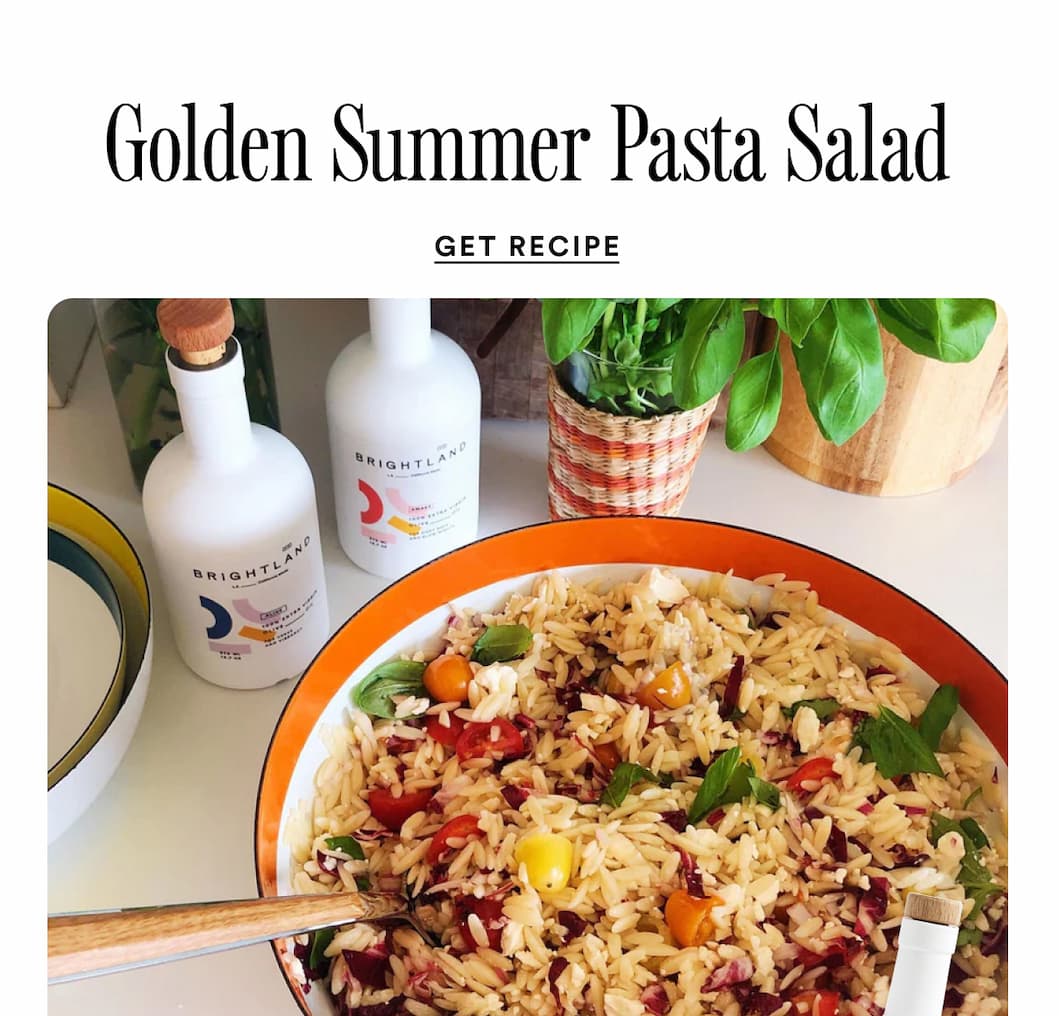 Golden Summer Pasta Salad - click for reipce