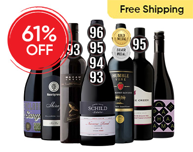 High-End Red Wine Mixed - 12 Bottles
