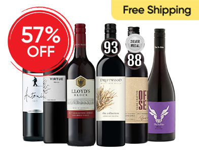 Excellent Selection Red Wines Mixed - 12 Bottles