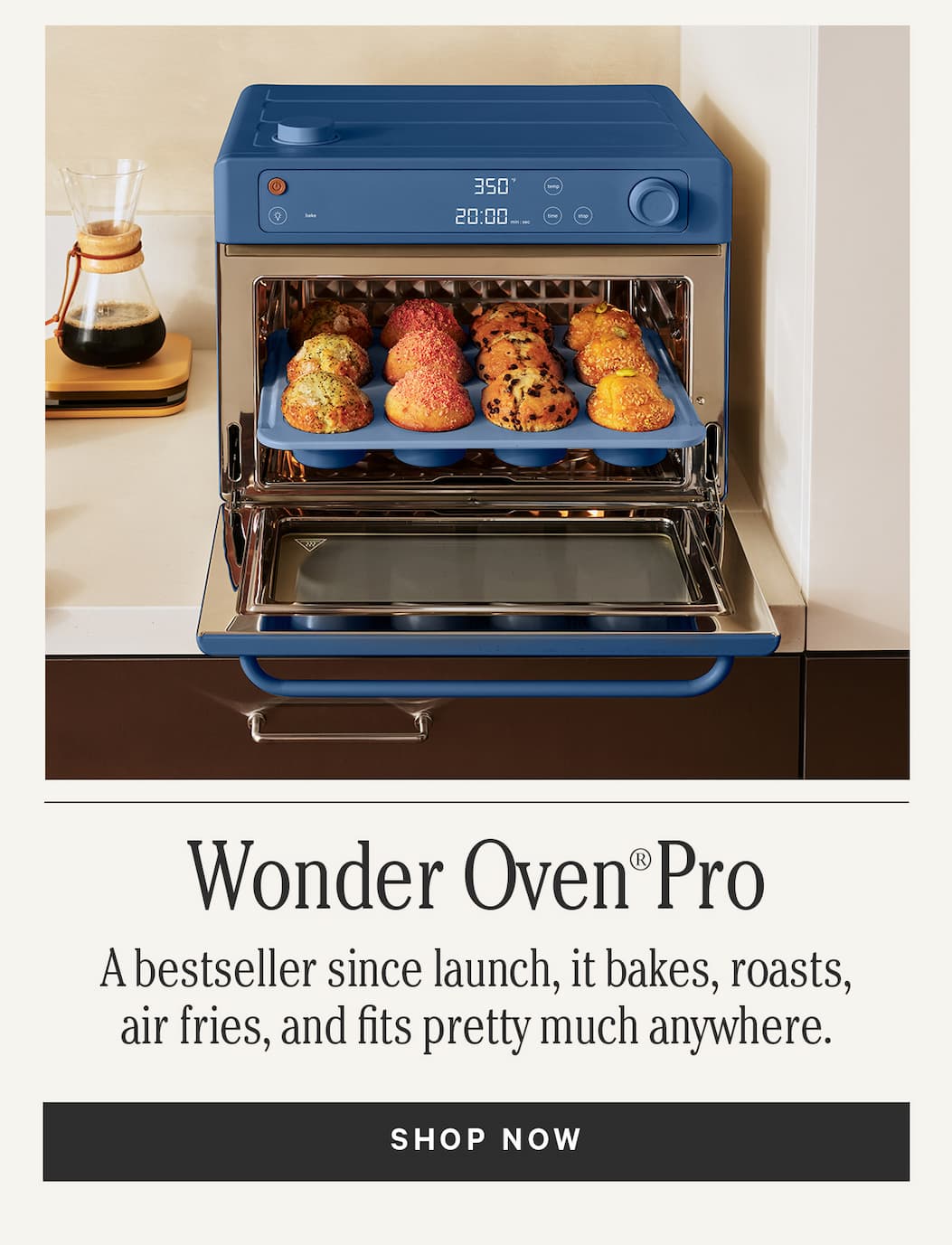 Wonder Oven Pro - A bestseller since launch, it bakes, roasts, air fries, and fits pretty much anywhere. | SHOP NOW