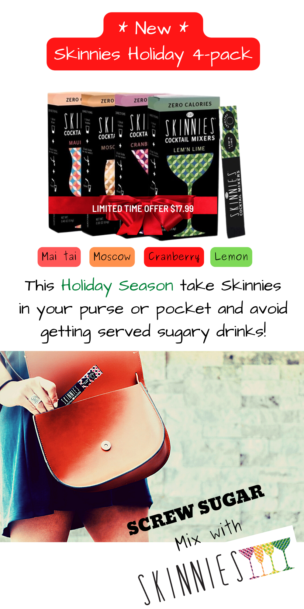 🥂 Introducing the Holiday 4pack 🎄 RSVP Skinnies