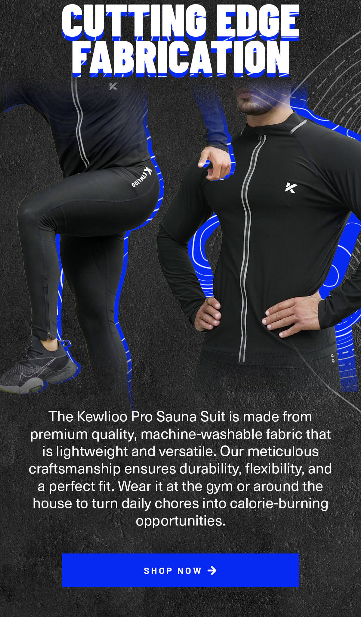 [NEW DROP!] Kewlioo Pro Sauna Suit for Men Kewlioo