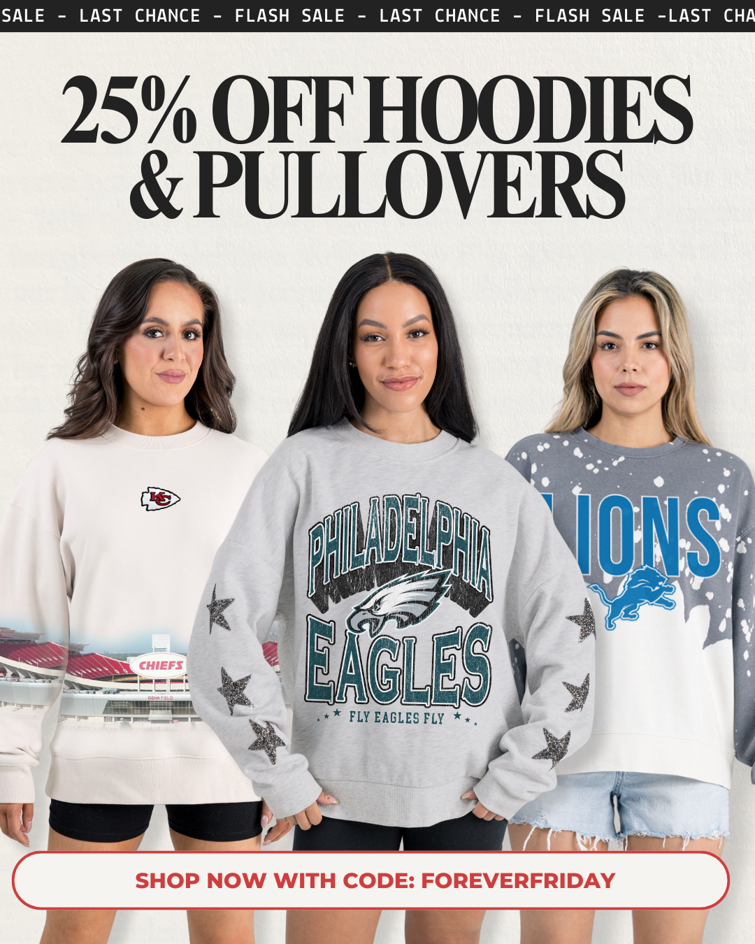 Black Friday Early Access 25% off Hoodies and Pullovers 