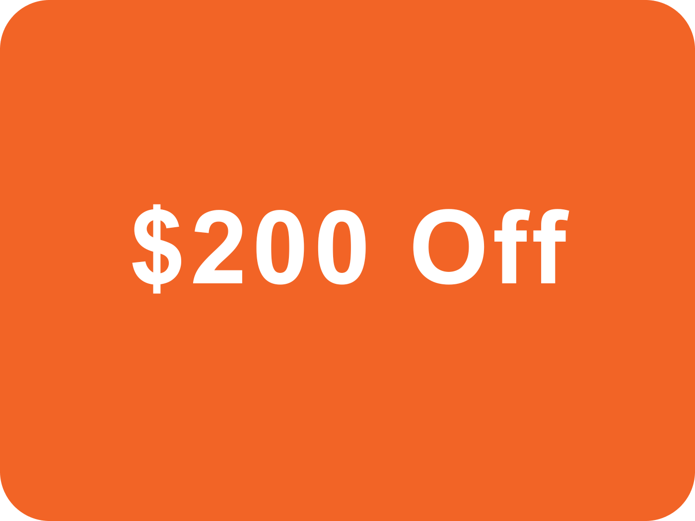 $200 OFF