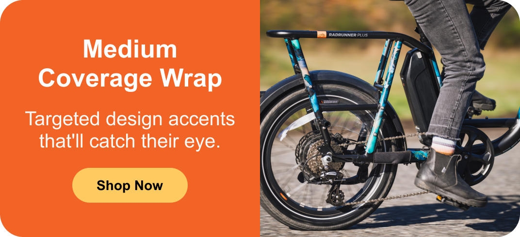 Medium Coverage Wrap - Targeted protection with bold design accents.