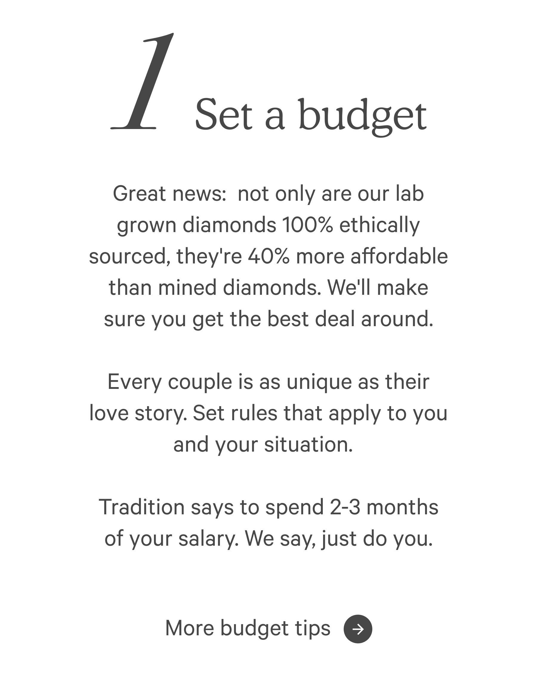 4 steps to find your engagement ring Clean Origin