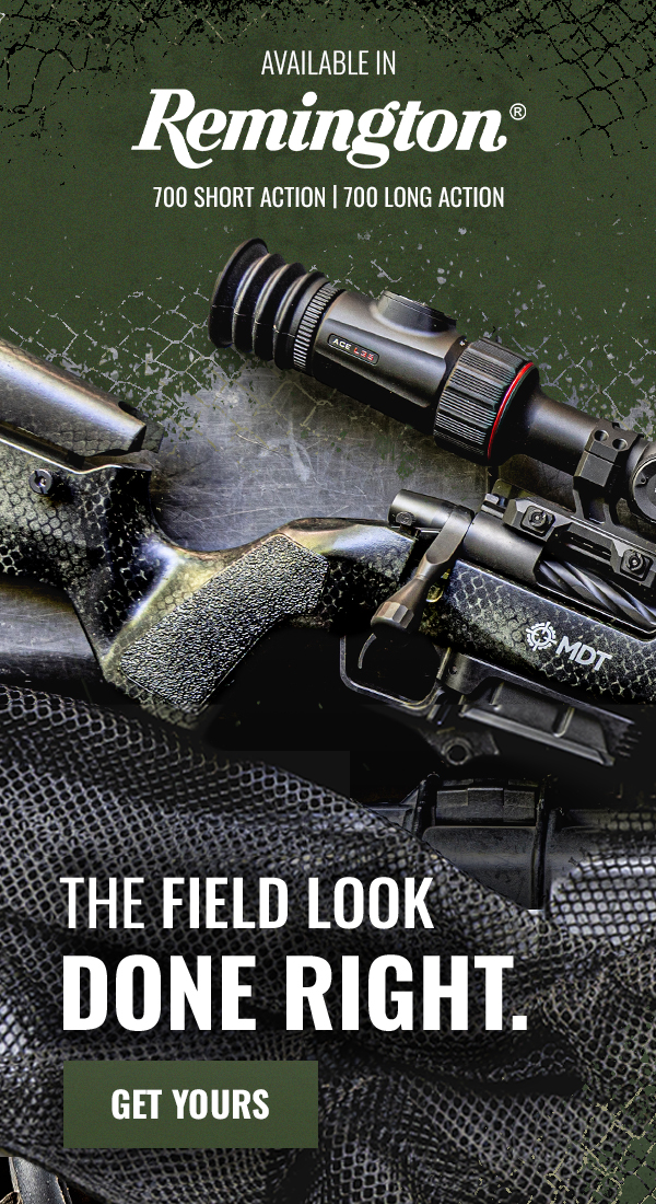 Available in Remington 700 Short + Long Action