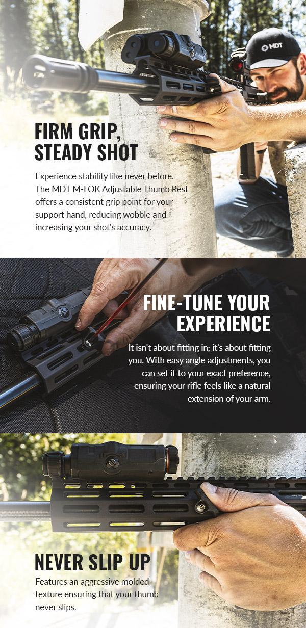 MLOK Adjustable Thumb Rest FOG HORN