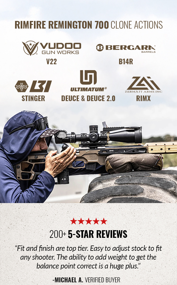 Rimfire Remington 700 Clone Actions