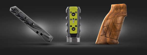 MDT Accessories, Baker Wings, Comp Brake, Pistol Grip - Wood