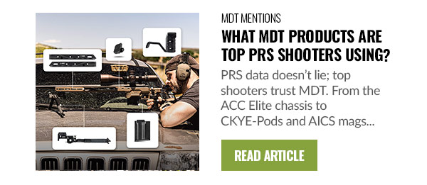 What MDT Products are top PRS Shooters Using?