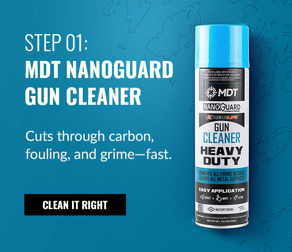 Step 01: MDT NANOGUARD Gun Cleaner