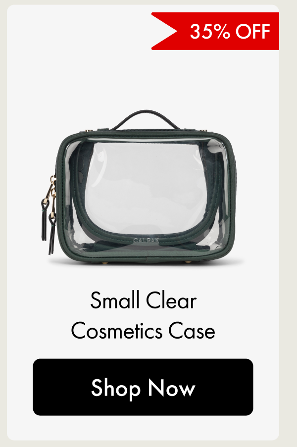 35% OFF | Small Clear Cosmetics Case | Shop Now