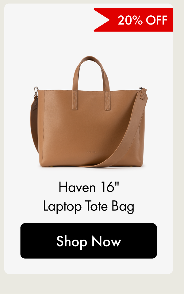20% OFF | Haven 16" Laptop Tote Bag | Shop Now