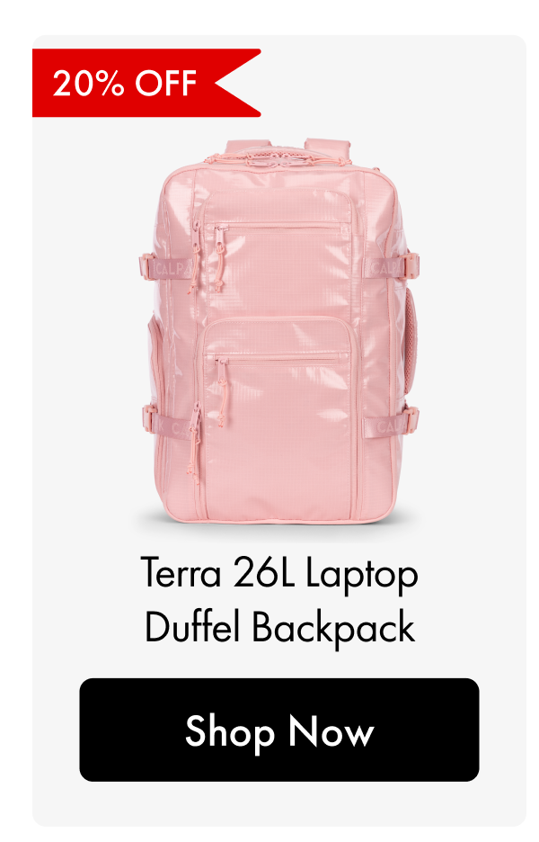 20% OFF | Terra 26L Laptop Duffel Backpack | Shop Now