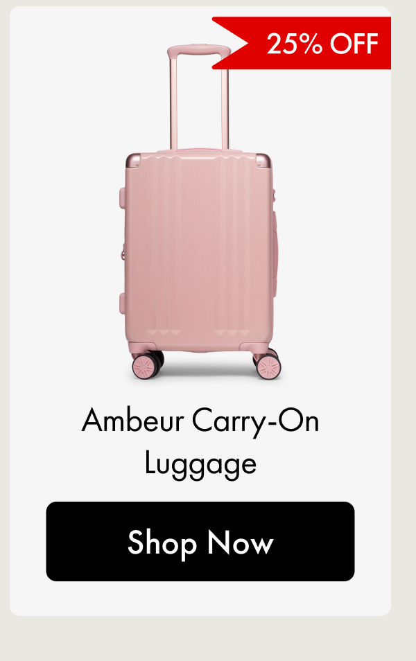 25% OFF | Ambeur Carry-On Luggage | Shop Now