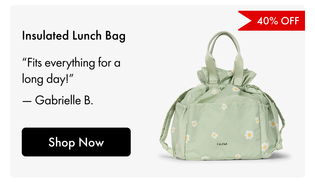 40% OFF | Insulated Lunch Bag | "Fits everything for a long day!" - Gabrielle B. | Shop Now