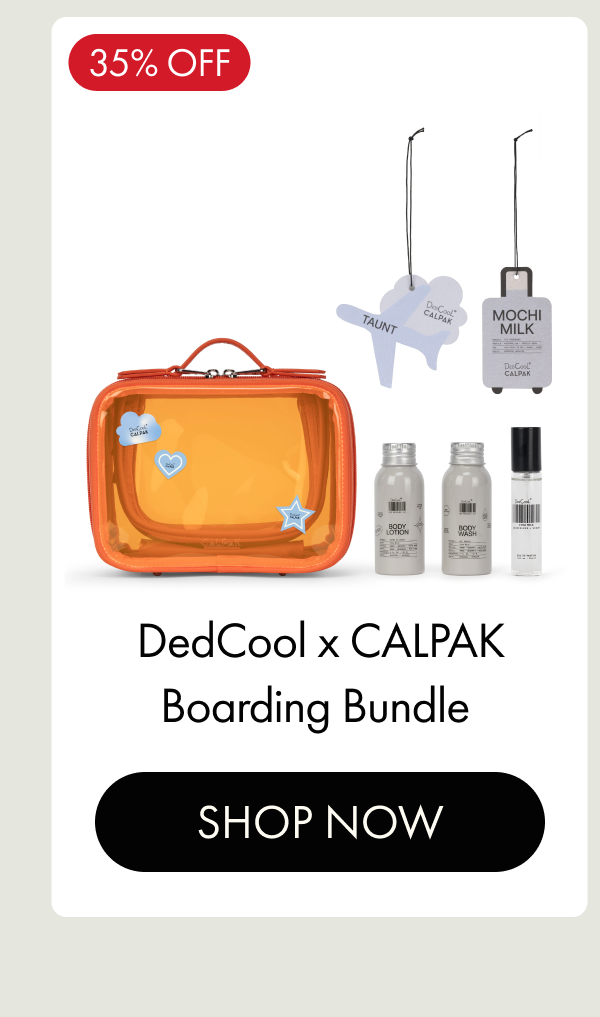 35% OFF | DedCool x CALPAK Boarding Bundle | SHOP NOW