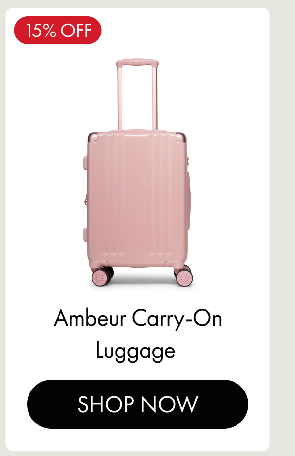 15% OFF | Ambeur Carry-On Luggage | SHOP NOW