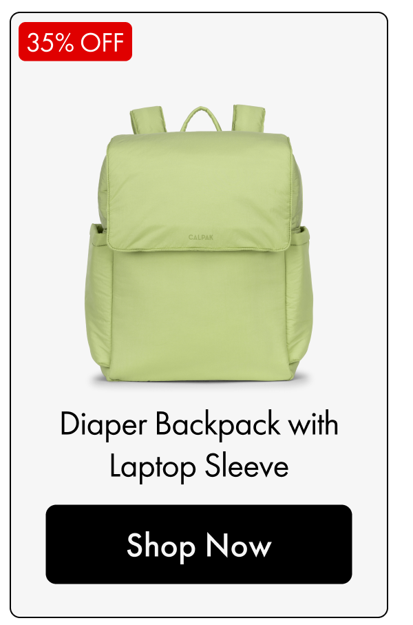35% OFF | Diaper Backpack with Laptop Sleeve | Shop Now