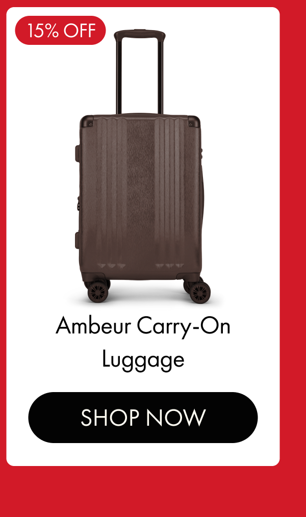 15% OFF | Ambeur Carry-On Luggage | SHOP NOW