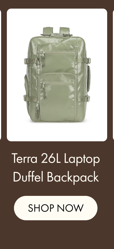 Terra 26L Laptop Duffel Backpack | SHOP NOW