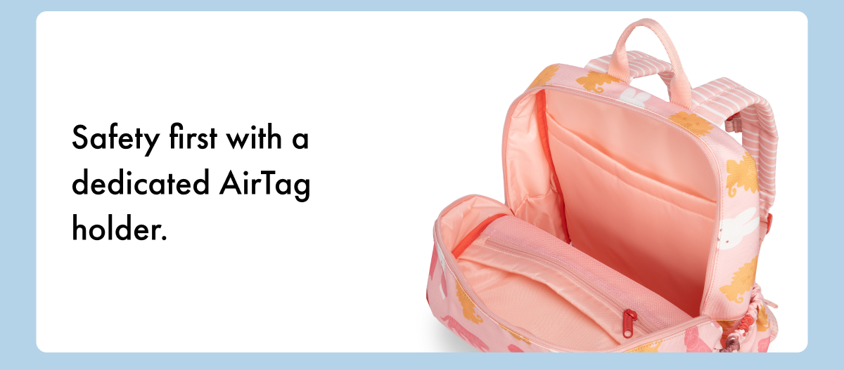 Safety first with a dedicated AirTag holder.