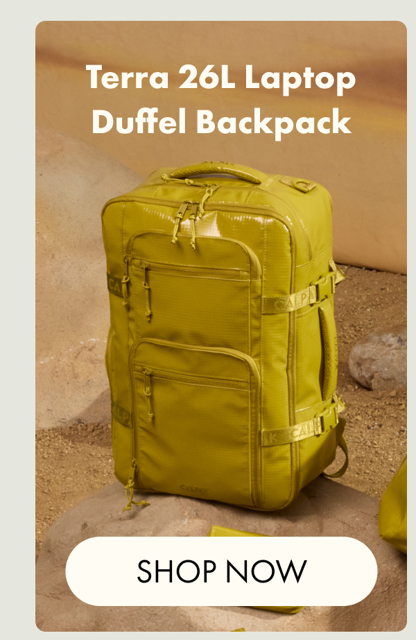 Terra 26L Laptop Duffel Backpack | SHOP NOW