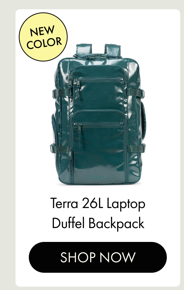 NEW COLOR | Terra 26L Laptop Duffel Backpack | SHOP NOW