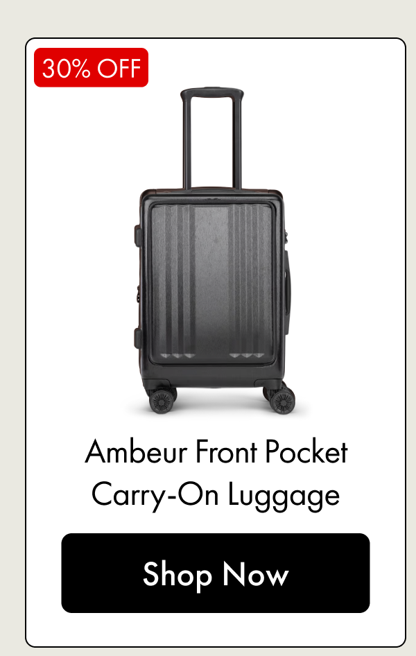 30% OFF | Ambeur Front Pocket Carry-On Luggage | Shop Now