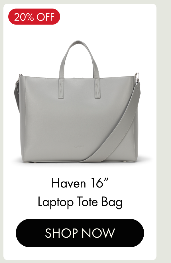 20% OFF | Haven 16" Laptop Tote Bag | SHOP NOW